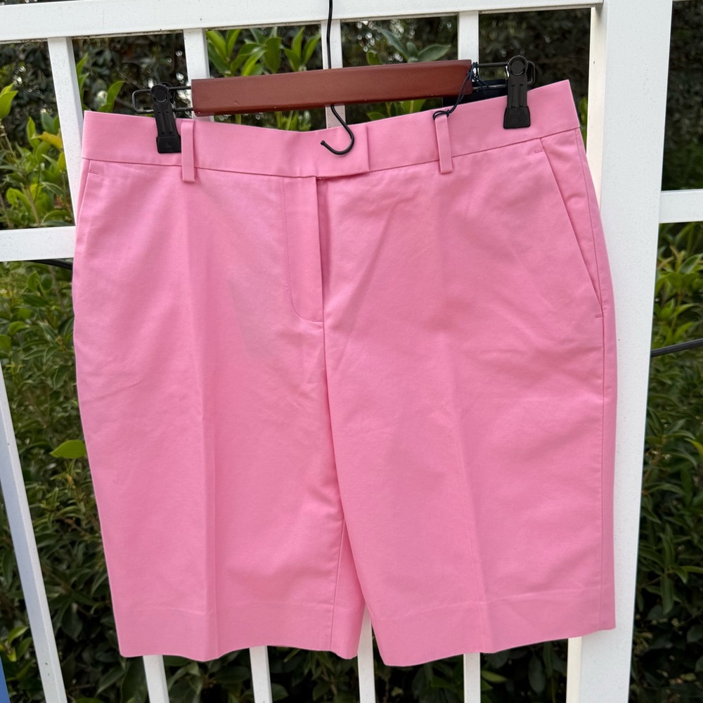 Brooks Brothers Pink Advantage Chino Shorts 10P Petite NWT Preppy Classic